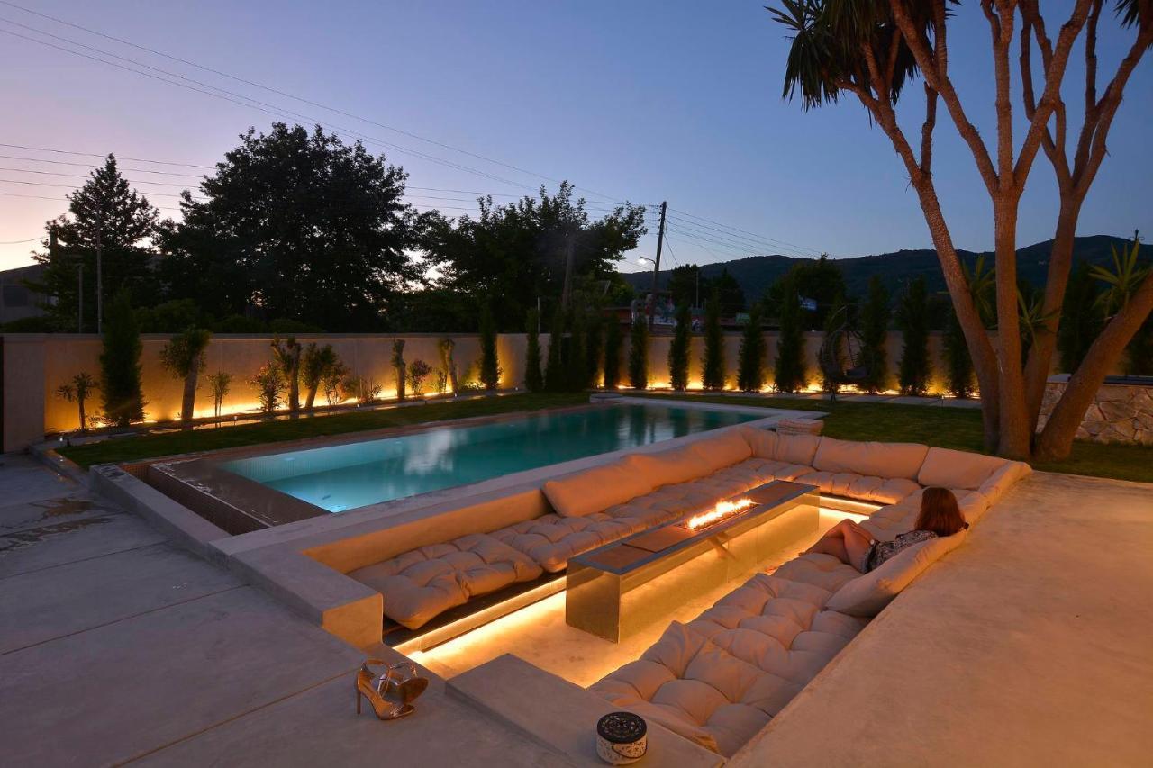 Villa Flamingo - 4 Bedrooms - Private Pool - Next To Renowned Issos Beach & Lake Korission Linia Exterior photo